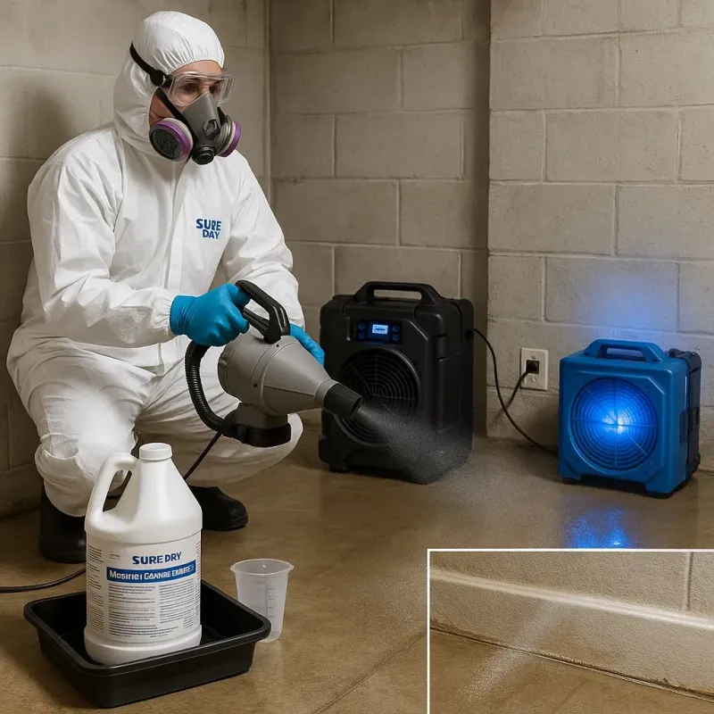 Sanitization and Odor Removal process in Bryan, TX